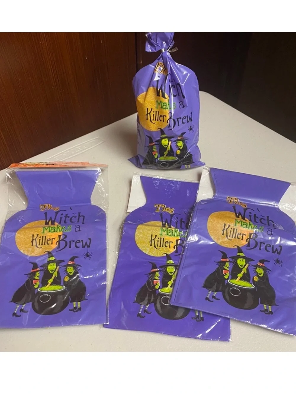 Halloween Witch Party Favor Bags 60pcs